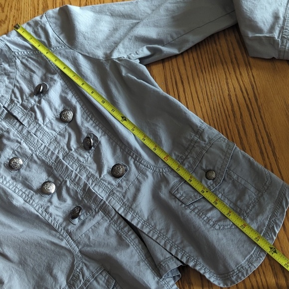 Maurices Gray Military Style Button Blazer Size Women's M - Picture 10 of 10